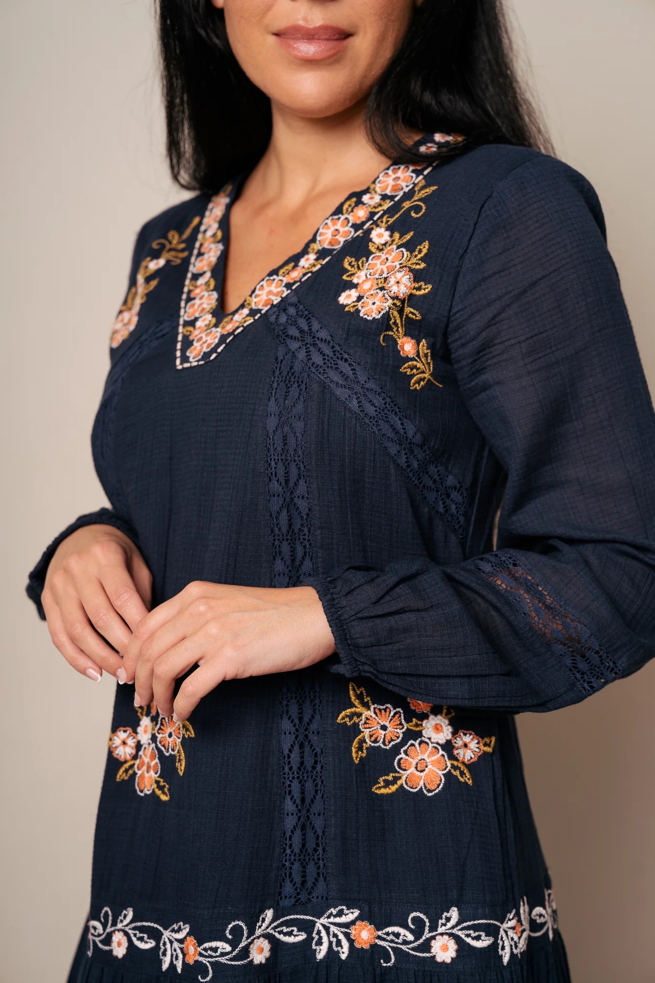 Marine Long Dress - Pack of 3 (1S-1M-1L)