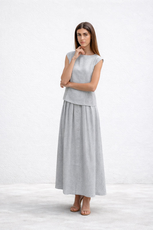 Sarah Set- Grey White Pack of 2 (1 S/M-1 L/XL)