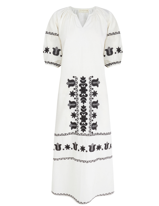 Isla Embroidered Dress – Pack of 3 (1S–1M–1L)