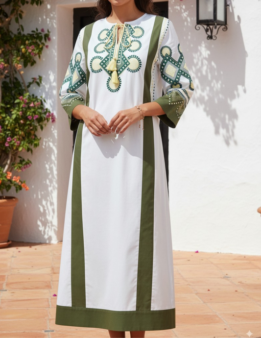 Alba Embroidered Dress – Pack of 3 (1S–1M–1L)