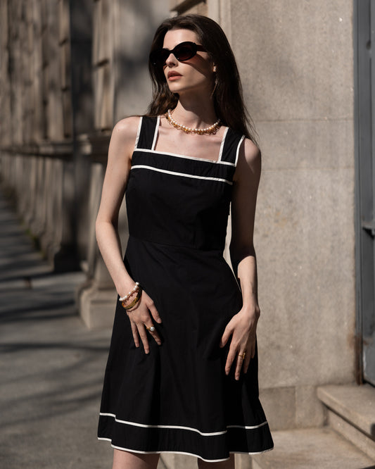 Linda Dress - Black - Pack of 3 (1S-1M-1L)