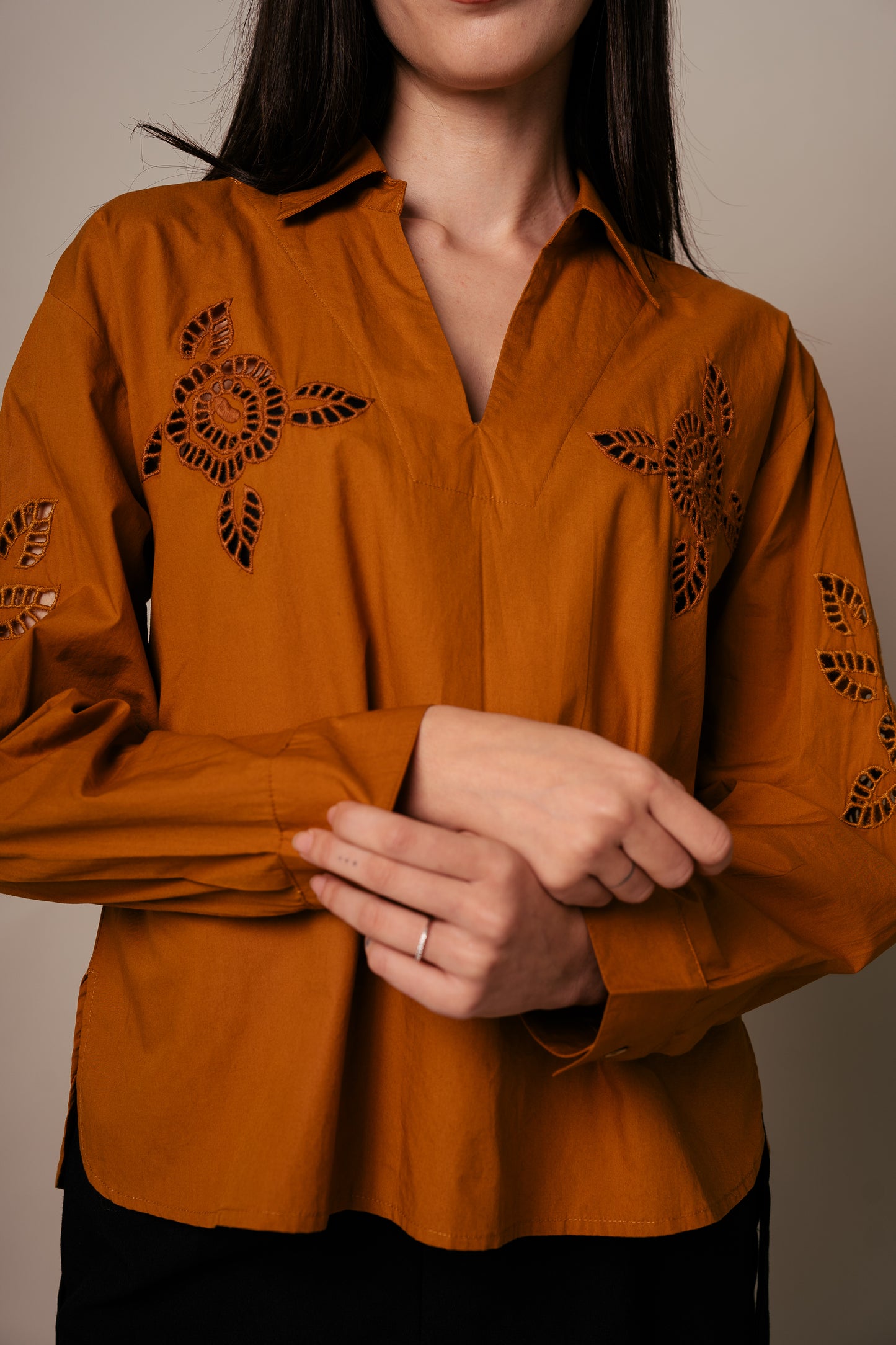 Classic Blouse - Mostaza - Pack of 3 (1S-1M-1L)