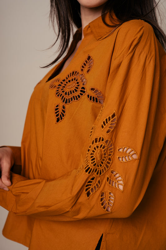 Classic Blouse - Mostaza - Pack of 3 (1S-1M-1L)