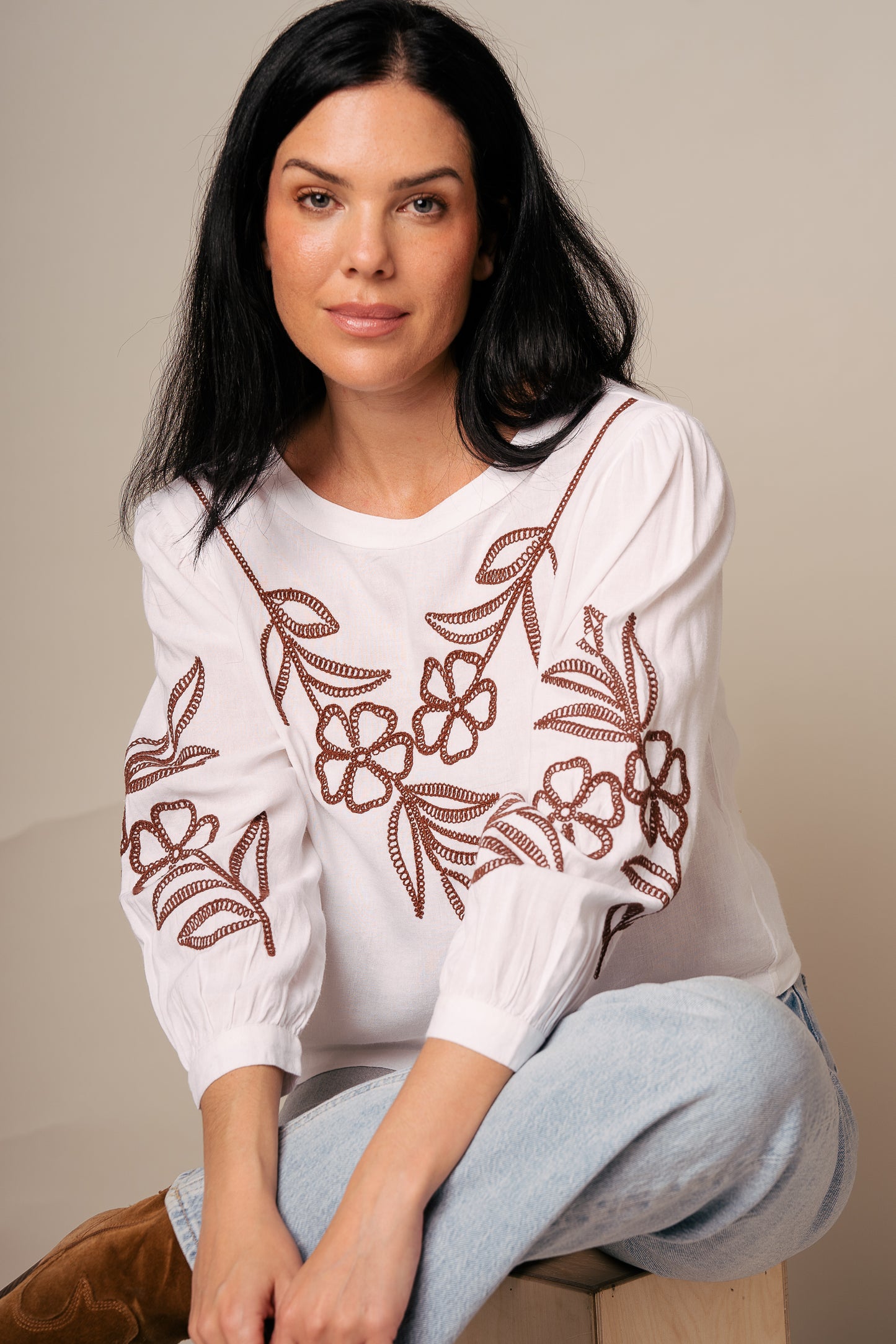 Moss Blouse - White - Pack of 3 (1S-1M-1L)