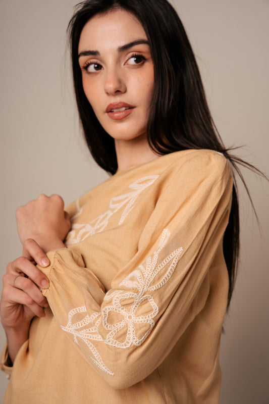 Moss Blouse - Marron - Pack of 3 (1S-1M-1L)