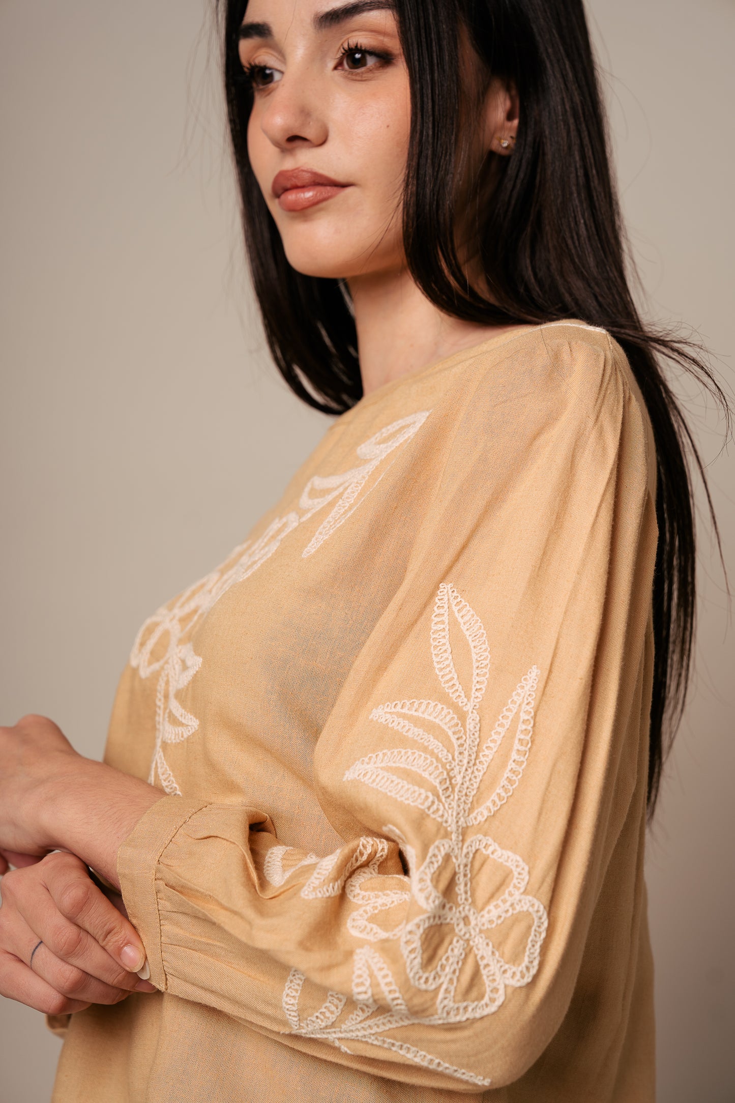 Moss Blouse - Marron - Pack of 3 (1S-1M-1L)