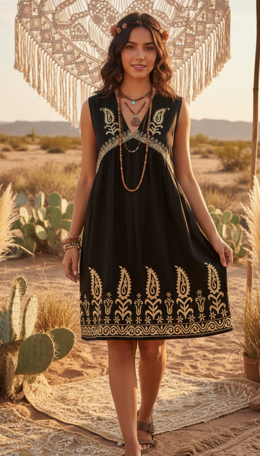 Noire Poplin Dress – Pack of 2 (1 S/M – 1 L/XL)