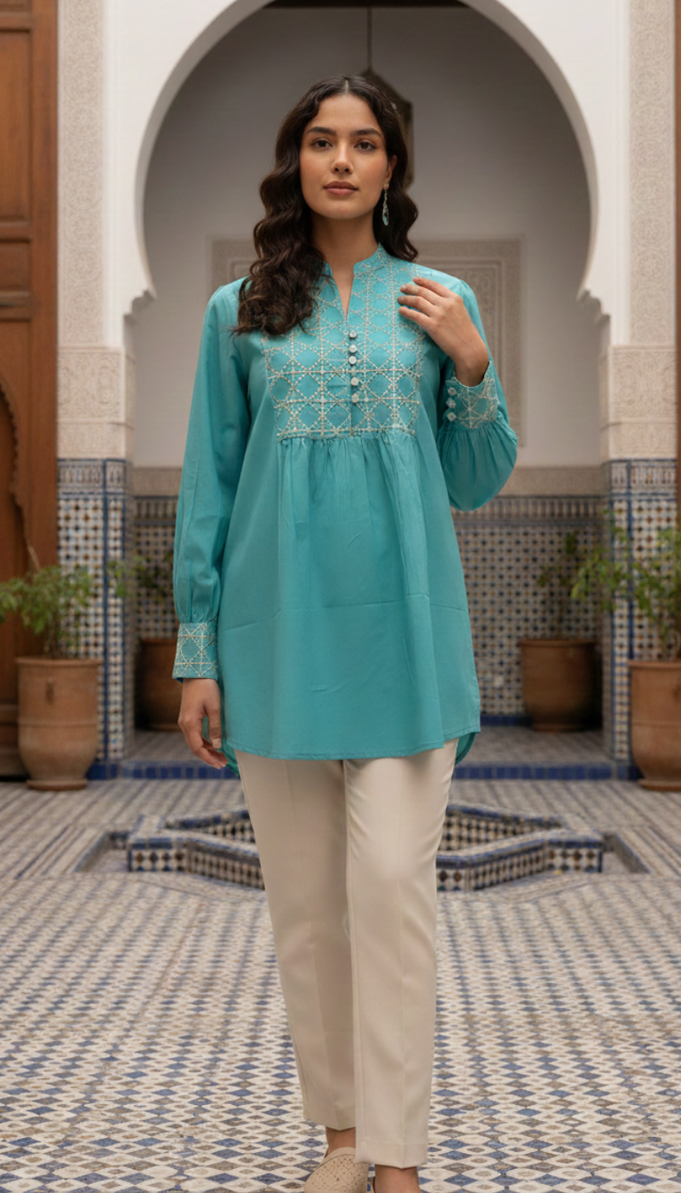 Turquesa Helen Blouse